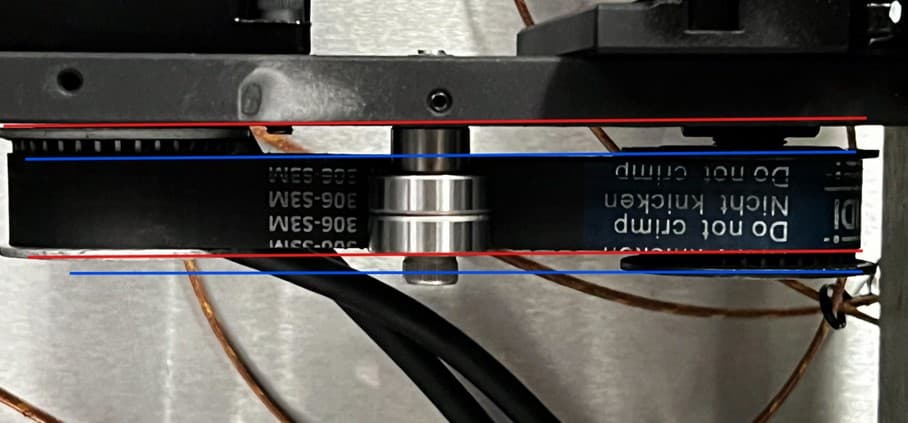 belt slippage on the z-axis